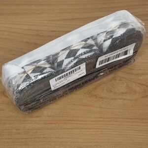 Black White Harlequin Ribbon Lot of 3